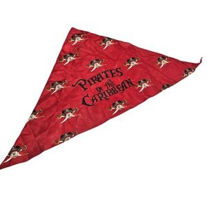 Disney Cruise Line Pirates of the Caribbean Mickey Mouse Bandana Red‎